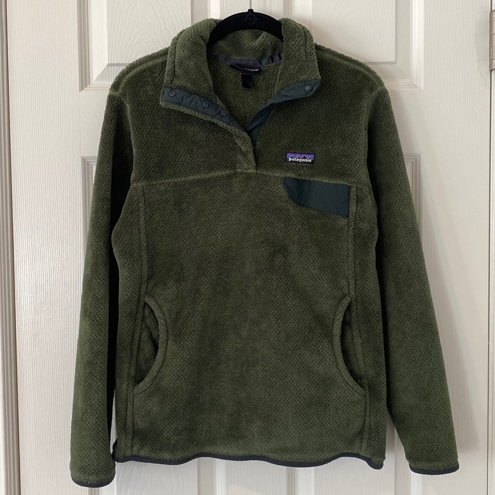 Patagonia Re-Tool Fleece Pullover in Buffalo Green